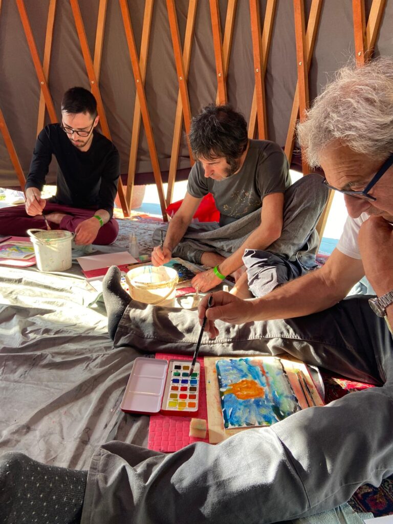 pittura meditativa oliday festival